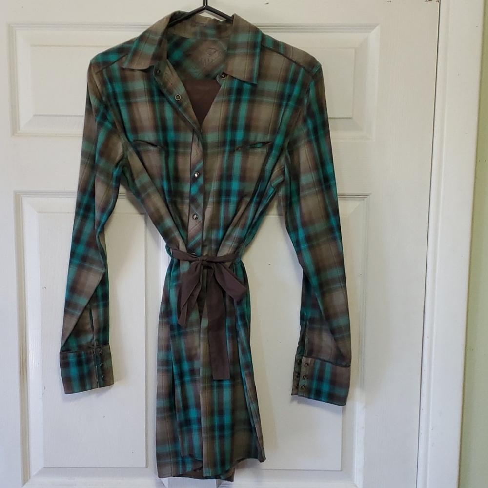 Cowgirl Tuff plaid dress